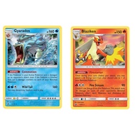 English Pokemon Card Gyarados - 20/70 /Blaziken - 6/70 - Holo Sun & Moon: Dragon Majesty Singles [ U