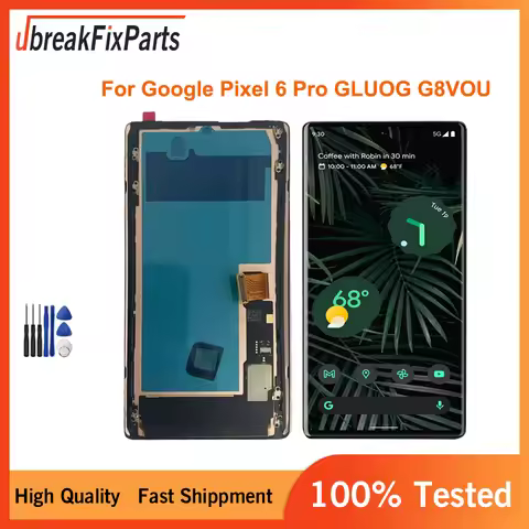 OLED For Google Pixel 6 Pro LCD Display GLUOG G8VOU Touch Screen Digitizer Assembly