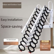 Contraction step Retractable Ladder Extension Tangga Lipat Heavy Duty Staircase Foldable Wall-Mounte