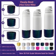 8CM/8.8CM/9.2CM*6.5CM New 3D Mermaid Tumbler Silicone Boot Anti-Slip Bottom Protector for Owala 24oz