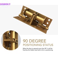 DOROLS Spring Loaded Hinge, Automatic Closing yellow Self Closing Door Hinge, Multifunctional 4 Inch