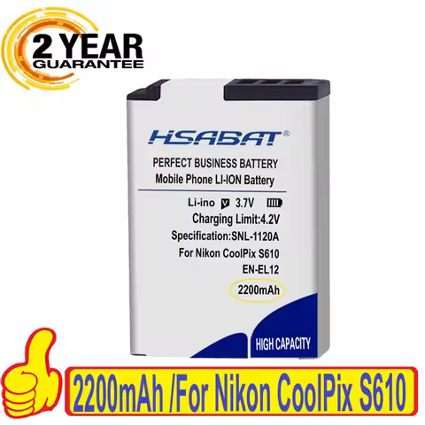 Top Brand 100% New Battery for Nikon CoolPix S610 S610c S620 S630 S710 S1000pj P300 P310 P330 S6200 