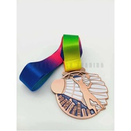 BADMINTON PREMIUM 6.5CM MEDALS (JP027)