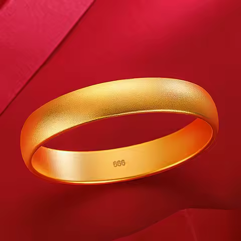 Women 12mm Tire Bangle 24K Gold AU999 - Exclusive, 12mm fit, AU999 quality guarantee
