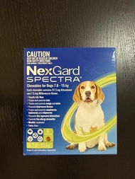 澳洲直送六粒裝NexGard Spectra Chewables for Dogs 7.6-15 kg (2026年10月到期）