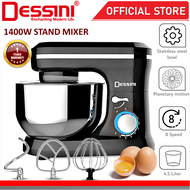DESSINI ITALY 8 Speed Electric Stand Mixer Egg Beater Blender Grinder Dough Whisk Mesin Bowl Pengadun Bancuh Telur (4.5L)