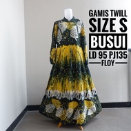 Gamis Wanita Remaja Dewasa Terbaru Kekinian Modern Polkadot Busui Friendly Resleting Depan Abaya Tur