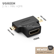 UGREEN 2 in 1 Mini HDMI / Micro HDMI Male to HDMI Female Adapter