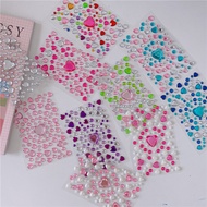 3D Heart Shape Crystal Acrylic Diamond Sticker