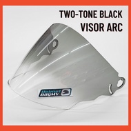 VISOR ARC RITZ 2 TONE / TWO TONE BLACK/WHITE