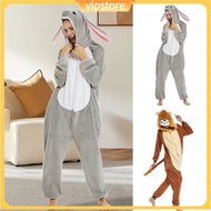 (VIP) Comfy Loungewear Sets - Zip-Up Animal Pajamas & Onesies for Adults and Kids - Ideal for Hallow