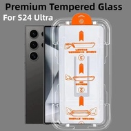 2Pcs Premium Tempered Glass For Samsung Galaxy S25 S24 S23 S22 Ultra Auto Dust Remove Kit Screen Pro