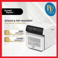 Russell Taylors Steam & Fry Mastery Steam Oven (10.5L) Z11 (3-in-1 Air Fryer/ Oven + Steamer + Steam