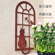 Garden Decoration Outdoor Iron Cat Window Pendant Wall Decoration Courtyard Balcony Decoration Court