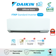 DAIKIN Standard Inverter Air Conditioner - FTKP R32 (1.5HP) FTKP35A / RKP35A-3WMY-LF