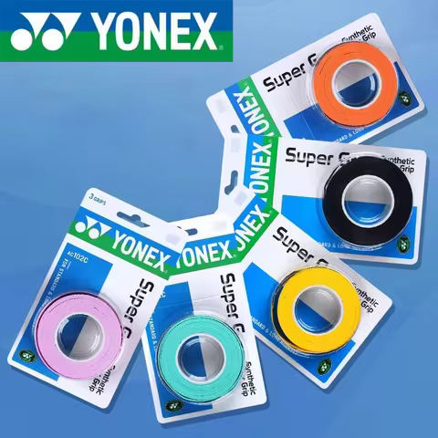 Yonex AC102C 3 Pack Racket Grip Tape Anti Slip Super Overgrip Absorbent Breathable Tennis Overgrip H