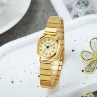Fashion Steel Band Quartz Ladies Watch Women's Middle School Students Small Round Digital Style Nich