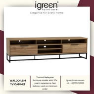 MADE IN MALAYSIA IGREEN HOME FURNITURE WALDO 1.8M TV CABINET PERABOT PREMIUM QUALITY MURAH