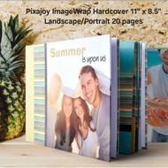 Pixajoy Photobook Imagewrap Hardcover 11" x 8.5" Landscape/Portrait 20 pages