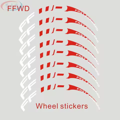FFWD 2Wheels/set Roadbike wheel stickers rim decoration Decals 700C racing wheels bike stickers can'
