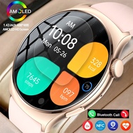 FILIEKEU Smart Watch 1.43 Inch AMOLED Screen Bluetooth Call Watches For Women Health Monitor Sport F