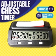 Chess Clock Timer Jam Catur Multifunctional Digital Count Down Count Up Professional Timer Bonus Del