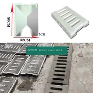 Drainage Ditch Cover Mold Cement Rainwater Grate Mold School Community Sewer Side Ditch Leak Cover C