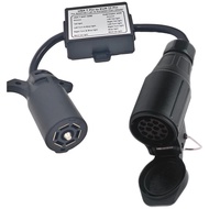 Car Converter US 7-Way Plug To Eu 13-Pin US 7 Way to EU 7 US 4 to EU7 Round Connector Trailer Light 