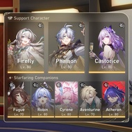 HSR Account All Skins + Express Pass E1R1 Acheron Phainon Cyrene Castorice Firefly Aventurine Hoyove