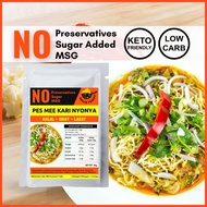 Pes Mee Kari Nyonya / Keto Food Paste / Perencah Curry Noodle Konjac / Low Carb / No Sugar Added / To Eat Food