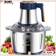ALMA Electric Meat Grinders, 5L Stainless Steel Food Crusher, Multifunctional High Capacity Household Kitchen Appliances