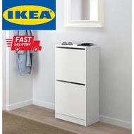 IKEA BISSA Shoe Cabinet with 2 compartments, Rak Kasut IKEA 49x93 cm