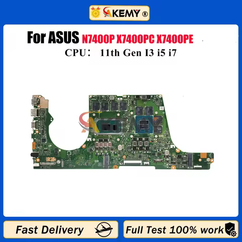 X7400PC Laptop Motherboard For ASUS X7400P K3400P K3500P N7400P V3500P V3400P X7400PC X7400PE Mainbo