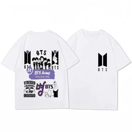 [ada stok] Baju-T Pasanan Bercetak Y2K BTS BT21, Grafik Idola Kpop, Baju Kasual Padanan Keluara, Baj