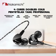 Nakamichi 強勁低音3.5毫米雙動圈有線耳機 HQ-X21