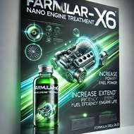 Formula Dell'olio X Nano Engine Treatment, Formula X6, Rawatan Enjin Nano, Essential Oil, Engine Add