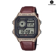 CASIO นาฬิกาข้อมือ AE-1200WHL-5AV ของแท้ประกันศูนย์ 1ปี AE-1200WHL-5AV 42mm