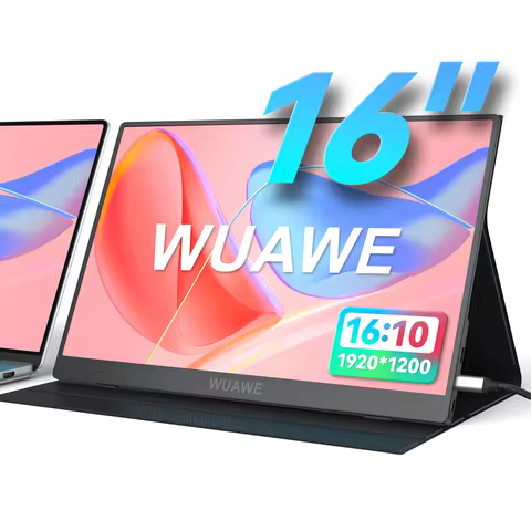 WUAWE NEW 16inch 60HZ Gaming Portable Monitor for Laptop, 1200P PC Display IPS LCD FHD Gaming Extern