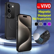 VIVOV29 Pro 5G Casing For VIVO V29 Pro V29Pro VIVOV29Pro 5G Matte Carbon Fiber Pattern Soft Magnetic