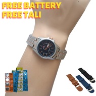 Jam Tangan Wanita Swiss Army Original Tali Stainless Steel Tanggal Aktif Free Tali dan Battery Cadan