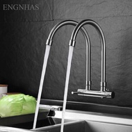 Favios FV24 304 stainless steel double swan Kitchen water Faucet 2-hole Kitchen Faucet Double Y14