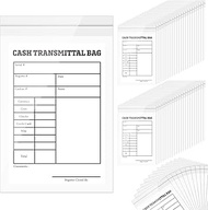 800 Pcs Cash Transmittal Bags Bank Supplies Deposit Bags Bank Bag Plastic Clear Money Pouch Security