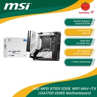 MSI MPG B760I EDGE WIFI DDR5 LGA1700 Mini-ITX Motherboard
