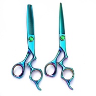 Haircut Scissors and Thinning Shears Set, Flat Cutting Tools Set, Thinning Scissors, Hairdressing Sc