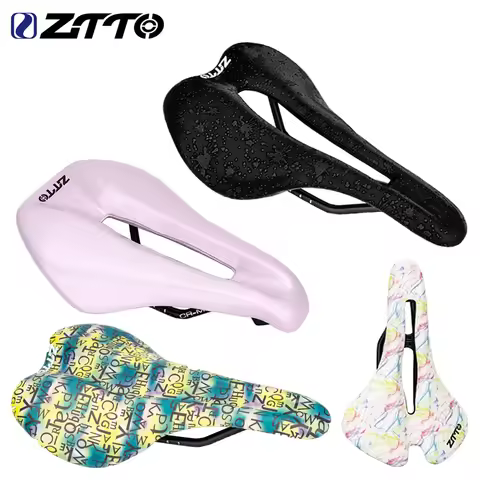ZTTO Bicycle Saddle MTB Road Bike Racing Saddle Seat PU Breathable Soft Riding Seat Cushion Cycling 