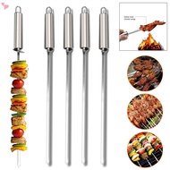 40cm Stainless Steel Barbecue Stick Metal Skewers Flat Needle BBQ Tools Kebab Stick