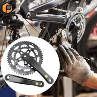 prettyia Bicycle Crankset, Bicycle Crankset, Lightweight, Practical, Aluminum Alloy, Universal Gear 