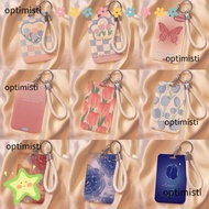 OPTIMISTI Business Card Holder, Plastic Credit Card Holders, Cartoon ID Card Sleeve Student