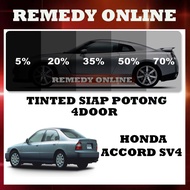Honda Accord SV4 Tinted Kereta 2PLY UV 99% 4 Pintu Siap Potong/Car Tinted 4 Door Precut Gelap 30% 50% 65% 80% 95%