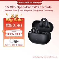 Baseus Bass 15 Clip Open-Ear TWS Earbuds Wireless Earphone Bluetooth 5.4 Headphone ENC